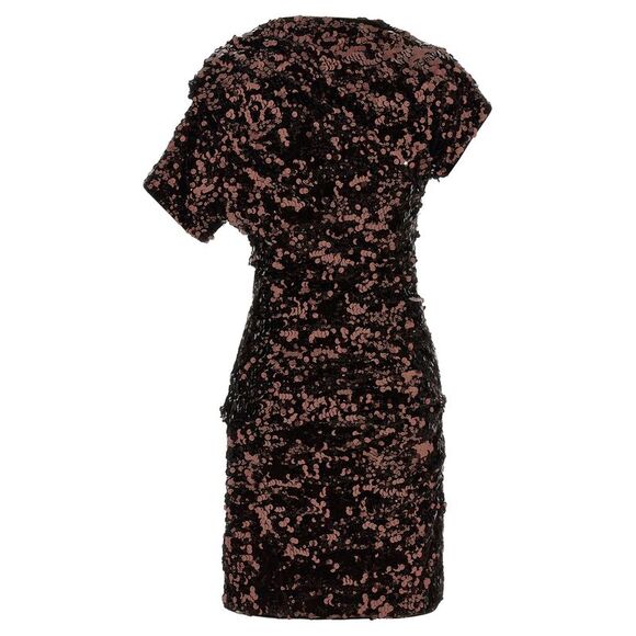Ganni Women 'Brown Sequins Mini' Dress - Picture 2 of 4